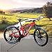 Kuasting 18 Scale Alloy Mountain Bike Toy Downhill Mini Bicycle Model DS Cake Topper DF Toy Desktop Decoration Crafts for Cycling Lovers Bike Racers Athletes Children Boys and Girls Red - Image 4