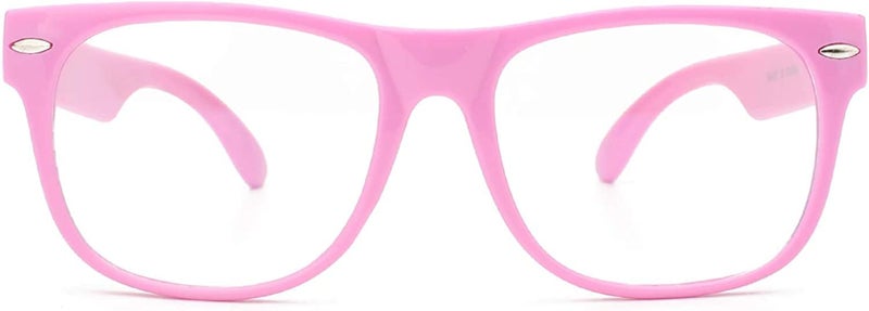 Retro Baby Pink Anti Blue Light Blocking Computer Kids UV Reading Gaming Glasses