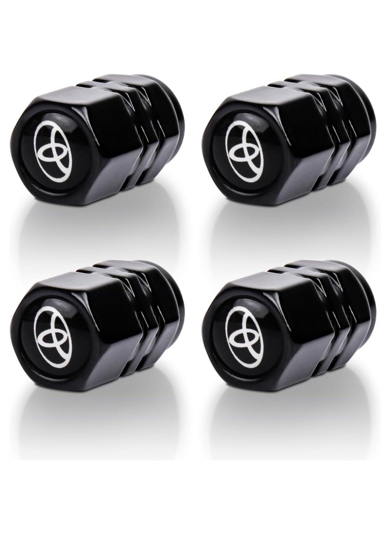 Generic 4 Pcs Set Tire Valve Stem Cover Premium Corrosion Resistant Aluminium Alloy Cap  - Image 1