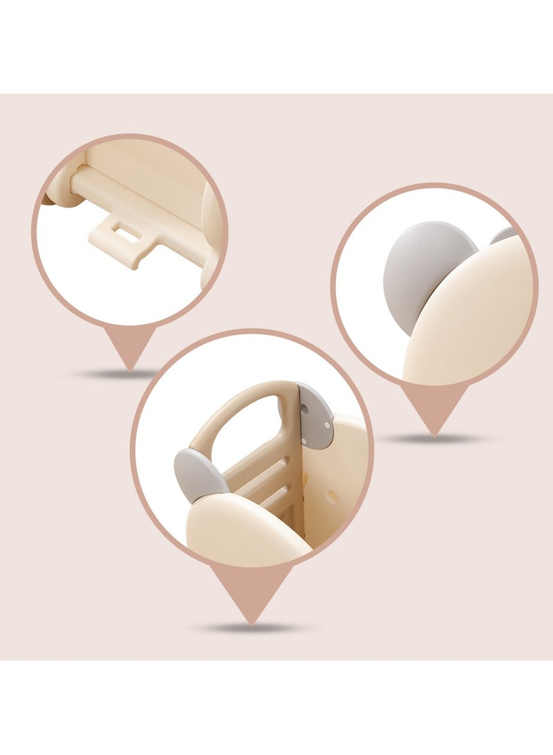 Little Story Portable Kids Toys Shopping/Storage Cart - Bear Beige - Image 2