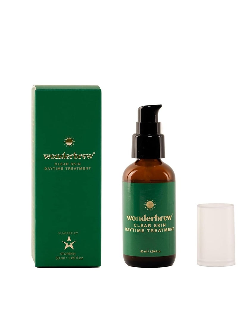 STARSKIN STARSKIN - Wonderbrew Clear Skin Daytime Treatment - Regenerative Face Moisturizer for Dull and Oily Skin, Daily Facial Skin Care Moisturizer, Non-Water Based, Non-Comedogenic - 50ml, 1.69 Oz  - Image 1