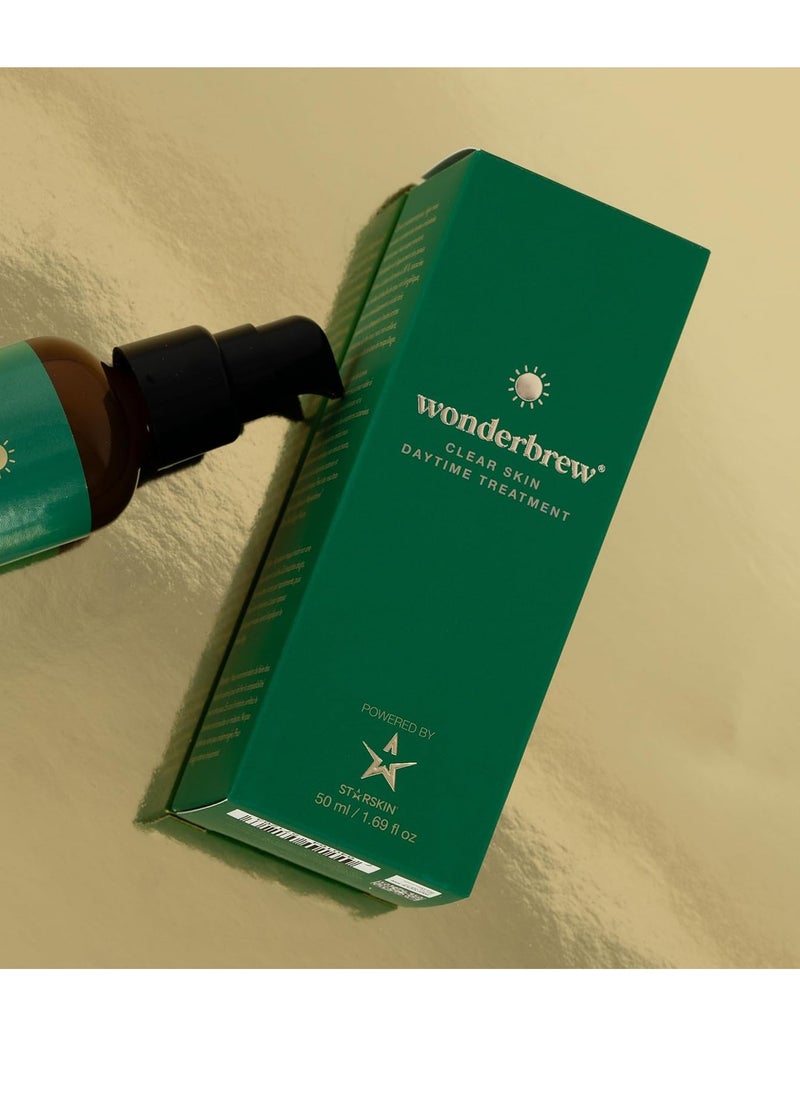 STARSKIN STARSKIN - Wonderbrew Clear Skin Daytime Treatment - Regenerative Face Moisturizer for Dull and Oily Skin, Daily Facial Skin Care Moisturizer, Non-Water Based, Non-Comedogenic - 50ml, 1.69 Oz  - Image 2