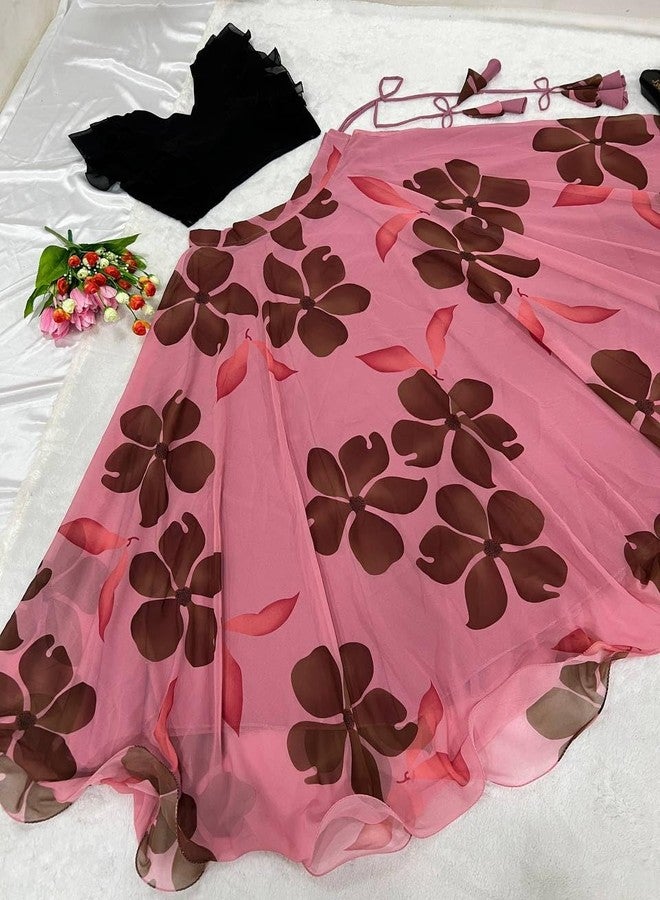 Yogilabel Readymde Lehenga Choli Set- Kids Party Dress - Traditional Ethnic Dress - Girls - Image 5