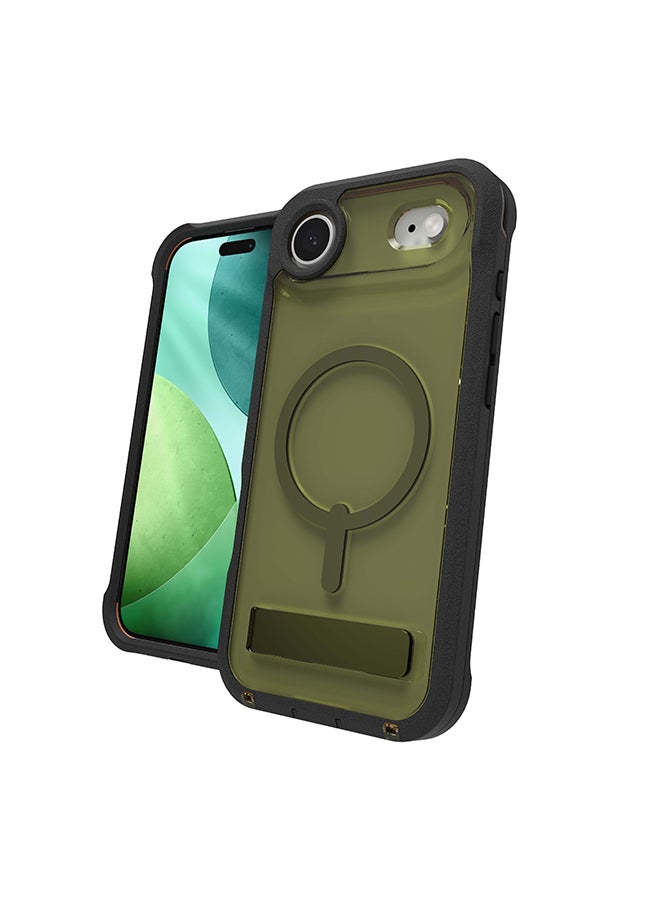 ZAGG iPhone Air Case – Rainier Snap MagSafe Compatible Kickstand Cover with Graphene Strength & 22 ft Drop Protection – Sea Kelp - Image 3