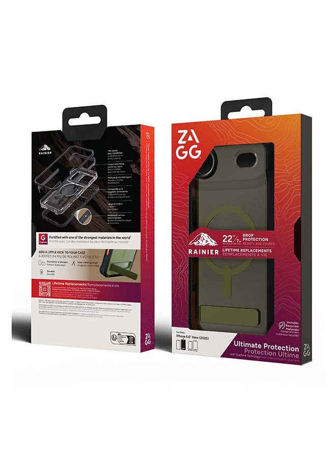 ZAGG iPhone Air Case – Rainier Snap MagSafe Compatible Kickstand Cover with Graphene Strength & 22 ft Drop Protection – Sea Kelp - Image 2