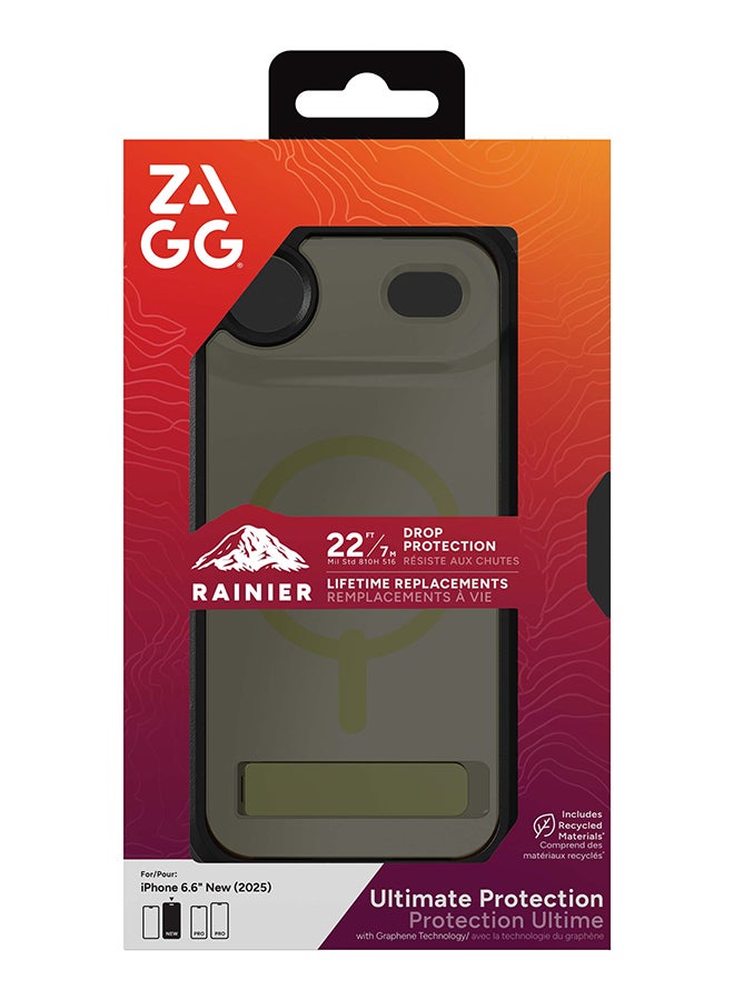 ZAGG iPhone Air Case – Rainier Snap MagSafe Compatible Kickstand Cover with Graphene Strength & 22 ft Drop Protection – Sea Kelp - Image 1