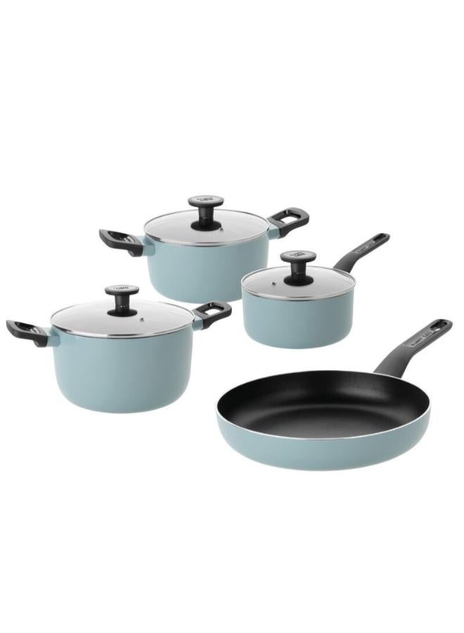 بيرجوف مجموعة مكونة من 7 أواني طهي من الألومنيوم-ازرق - Image 1