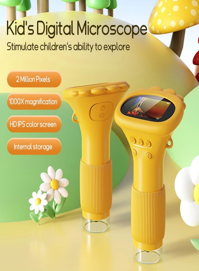 WINWEND Kids Microscope Pocket Microscope -1000X Portable Microscope for Kid | Photo and Video Mini Microscopes | 2'' Digital Little Scientist Microscopes for 3-10 Age Years Old Boys Girls Toys Gifts - Image 3