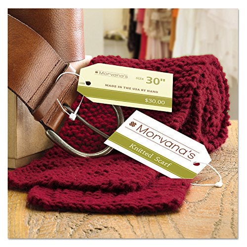 Avery Blank Printable Tags, Sure Feed Technology, 2" x 3.5", White, 96 Customizable Tags, String Included, Great for Branding, Gifts, Merchandising, and More (22802) - Image 2