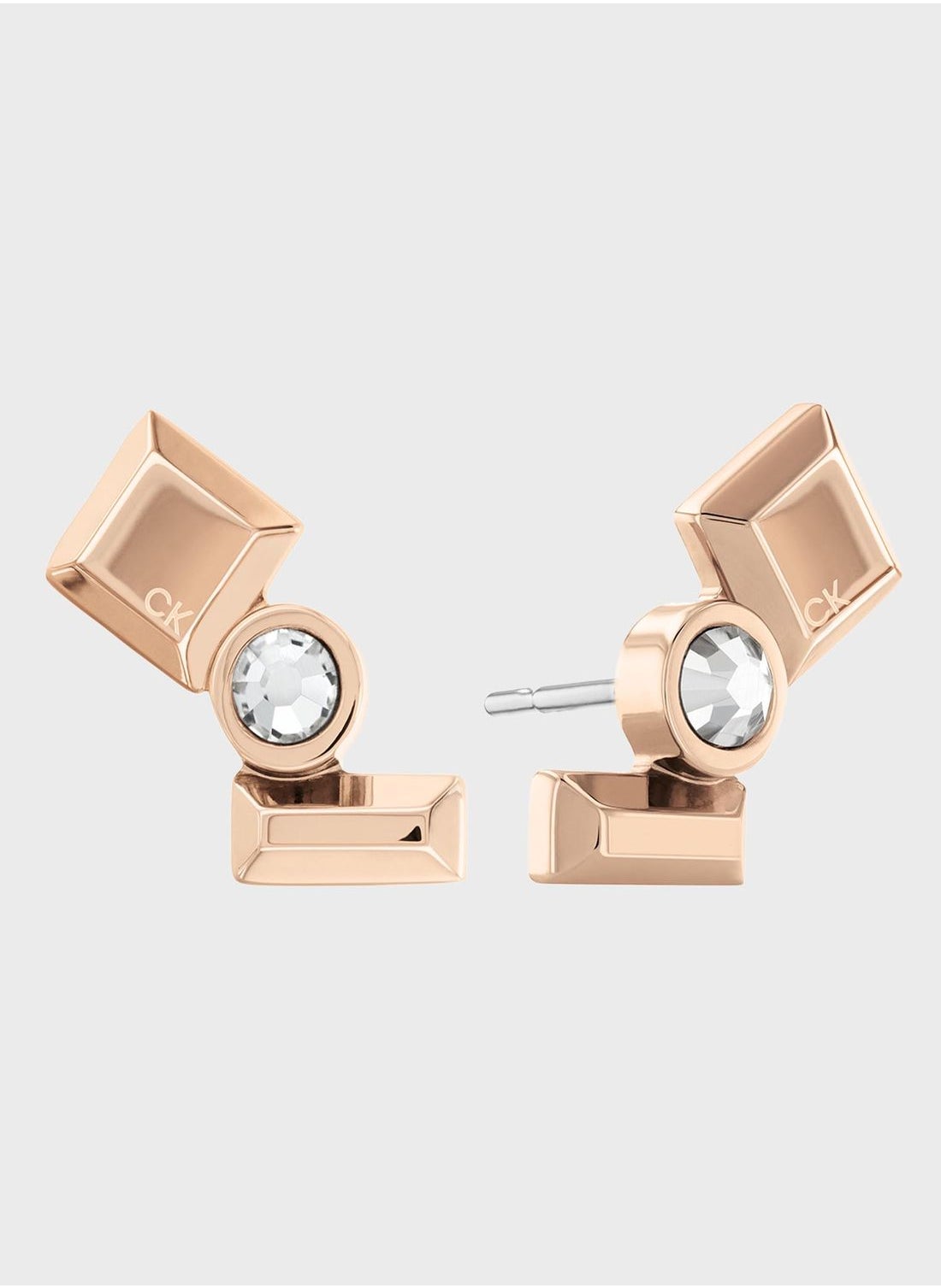 Calvin klein store rose gold earrings