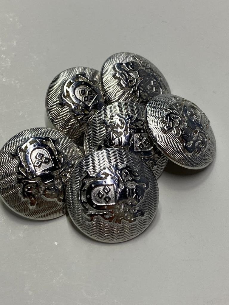 Karan Tuhafiye Karan Haberdashery Trench Coat and Blazer Jacket Button Set Anthracite 2.3 cm / Crest Model - Image 2