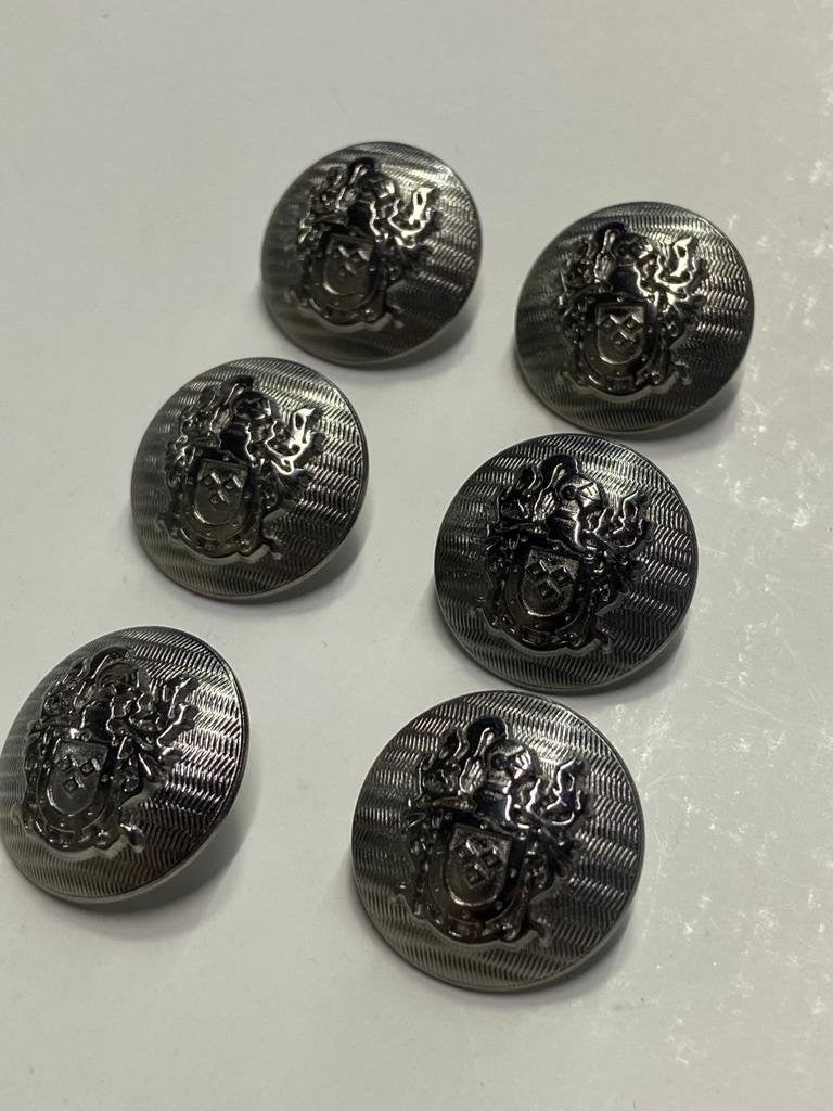 Karan Tuhafiye Karan Haberdashery Trench Coat and Blazer Jacket Button Set Anthracite 2.3 cm / Crest Model - Image 1