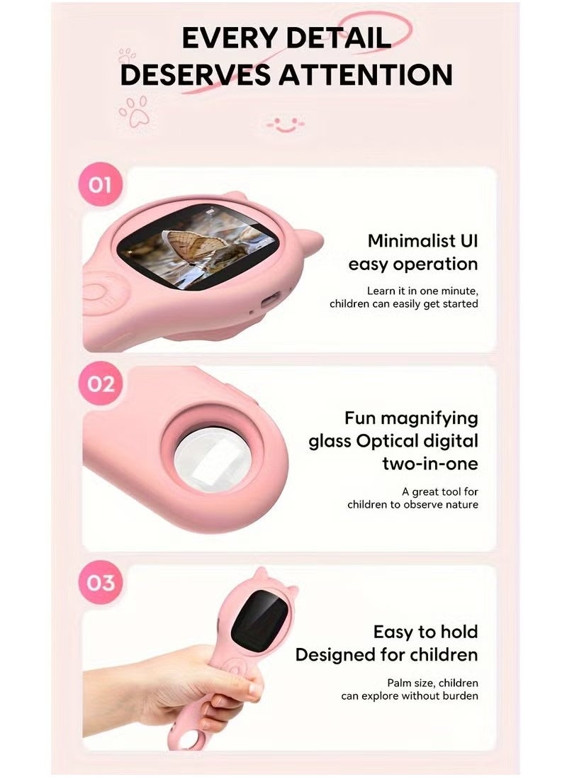 Generic - Mini Kids Optical Microscope With Photo And Video Function 500x Observe The Microscopic World Science Children Educational Toys - Image 1