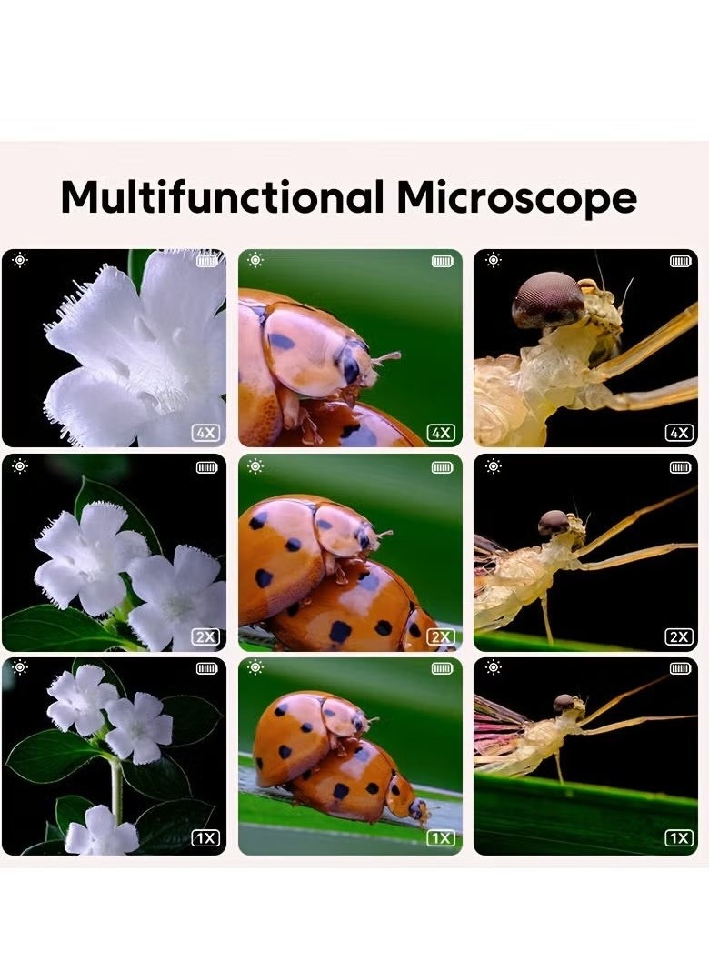 Generic - Mini Kids Optical Microscope With Photo And Video Function 500x Observe The Microscopic World Science Children Educational Toys - Image 1