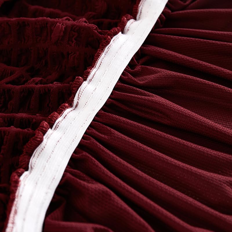 Kuber Industries Kuber Industries Sofa Cover | Single Seater Sofa Cover | Sofa Chair Cover | Couch Cover for Hall | Universal Sofa Slipcover | Elastic Spandex Sofa Cover for Living Room | OSSC006 | Wine Red - Image 5