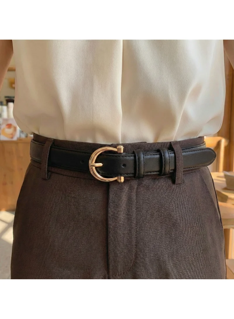 Classic Milano Classic Milano Women's Belt with Gift Box; Faux Leather Ladies Belt for Dresses, Jeans & Gowns; Stylish Womens Belt; Adjustable Girls Belt; Belt for Women | Full Length: 110 CM (Free Size - Fits up to the waist of 40 Inches / 100 CM)