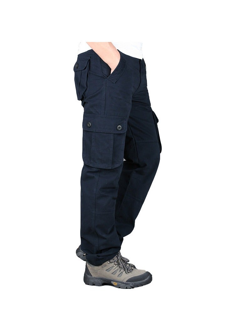Loquat Squality Men Cargo Pants Dark Blue(Six pockets)  - Image 1
