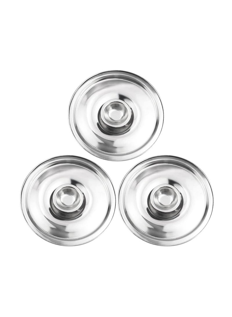 Stainless Steel Pot Cover, Heavy duty ss Lid, Universal Lid Pots Pans Replacement Accessories, 6.3IN for Pan Bowl 16cm - Image 1
