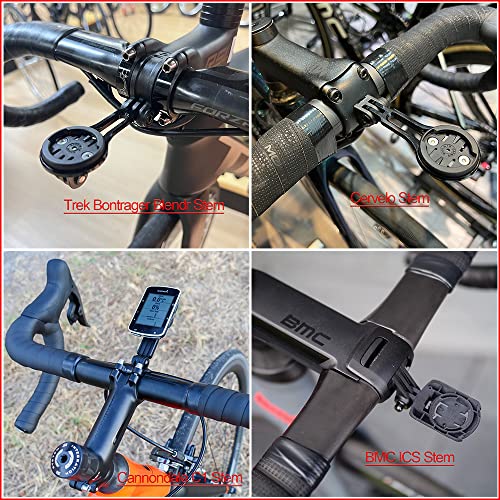 Cestbon Out Front Bike Handlebar Combo Mount with Adapter for Garmin Edge Wahoo Elemnt Bryton Rider Stages Dash Hammerhead Campatible with Cervelo Trek Bontrager Blendr BMC ICS Cannondale C1 Stem - Image 2