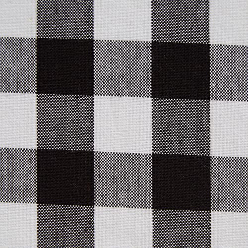 DII Checkered Tabletop Collection 100% Cotton, Machine Washable, Tablecloth, 60x84, Black - Image 3