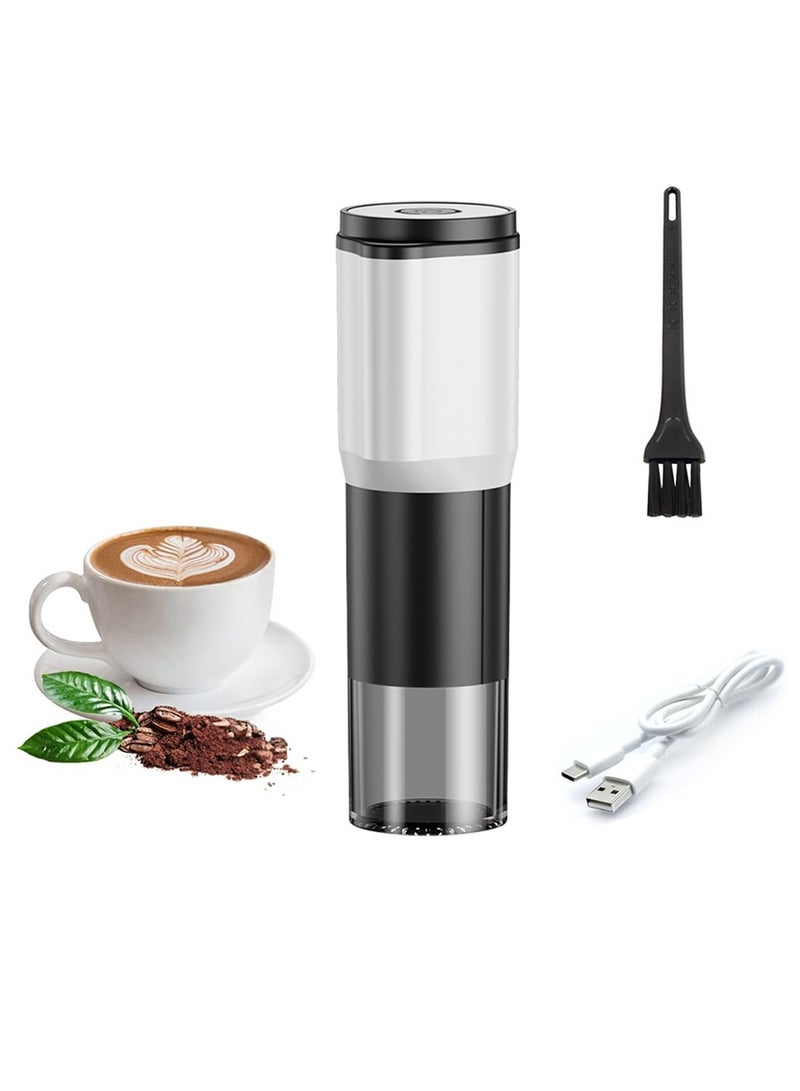 Portable Coffee Grinder Electric,USB Rechargeable Travel Coffee Maker,Ceramic Coffee Grinder,Cordless Mini Burr Coffee Bean Grinder with Clean Brush for Home Picnic Outing Traveling - Image 1