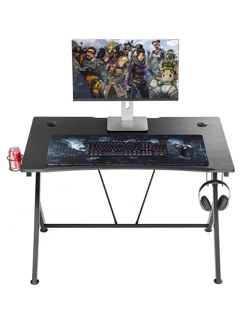EqiEch Professional R-Shape Gaming Table With Headphone Hook and Cup Holder PC Computer Desk Table Home Office Workstation Ideal Gift For Kids And Teens  - Image 5