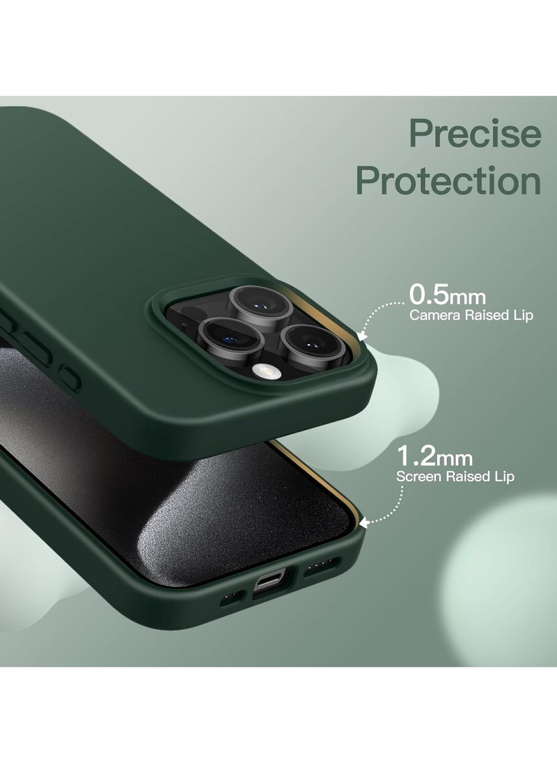 DUSALA iPhone 15 Pro Max Case, Liquid Silicone Phone Case for iPhone 15 Pro Max 6.7 Inch, Colorful Silky-Soft Protective Cover (Green) - Image 3