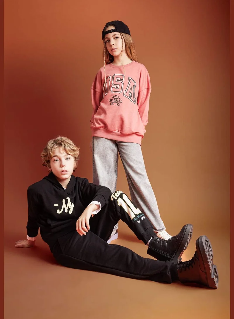 DeFacto Girl Sweatshirt Oversize Fit Long Sleeve