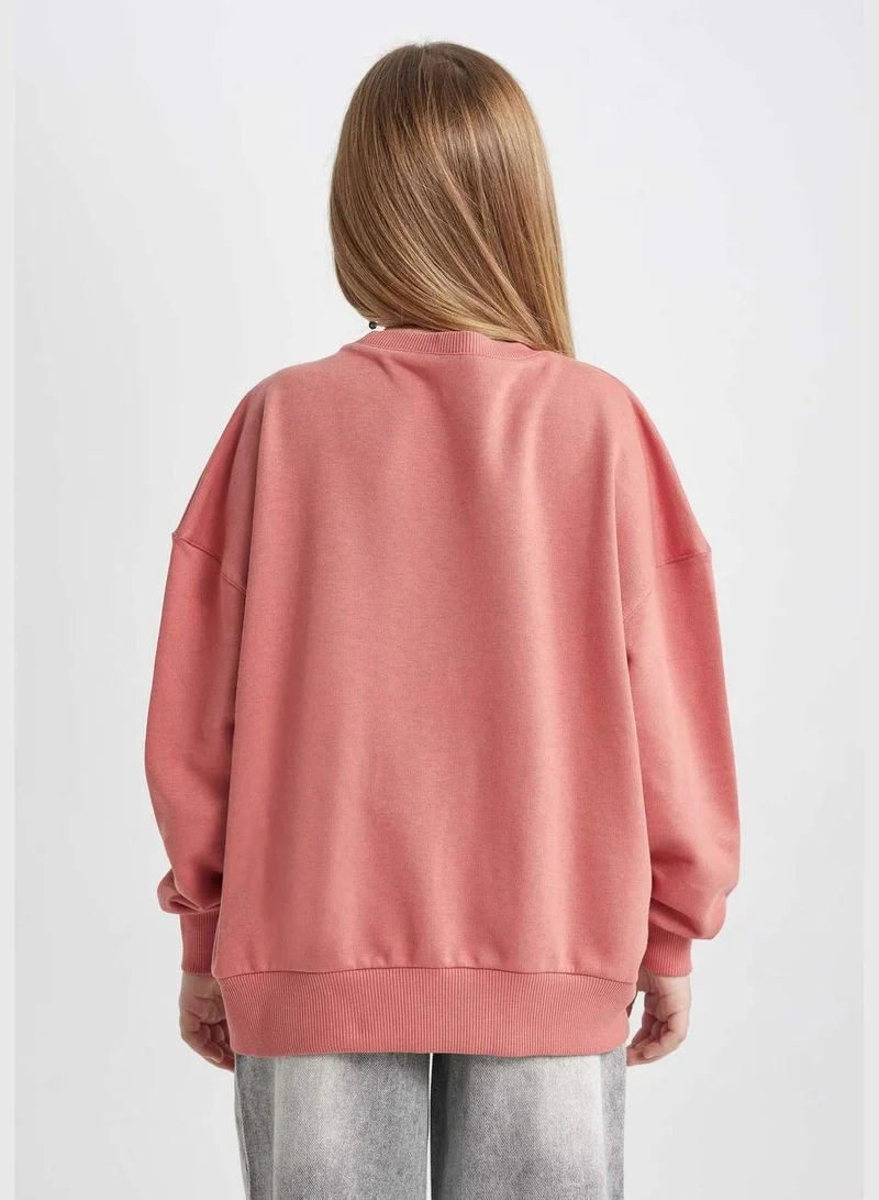 DeFacto Girl Sweatshirt Oversize Fit Long Sleeve