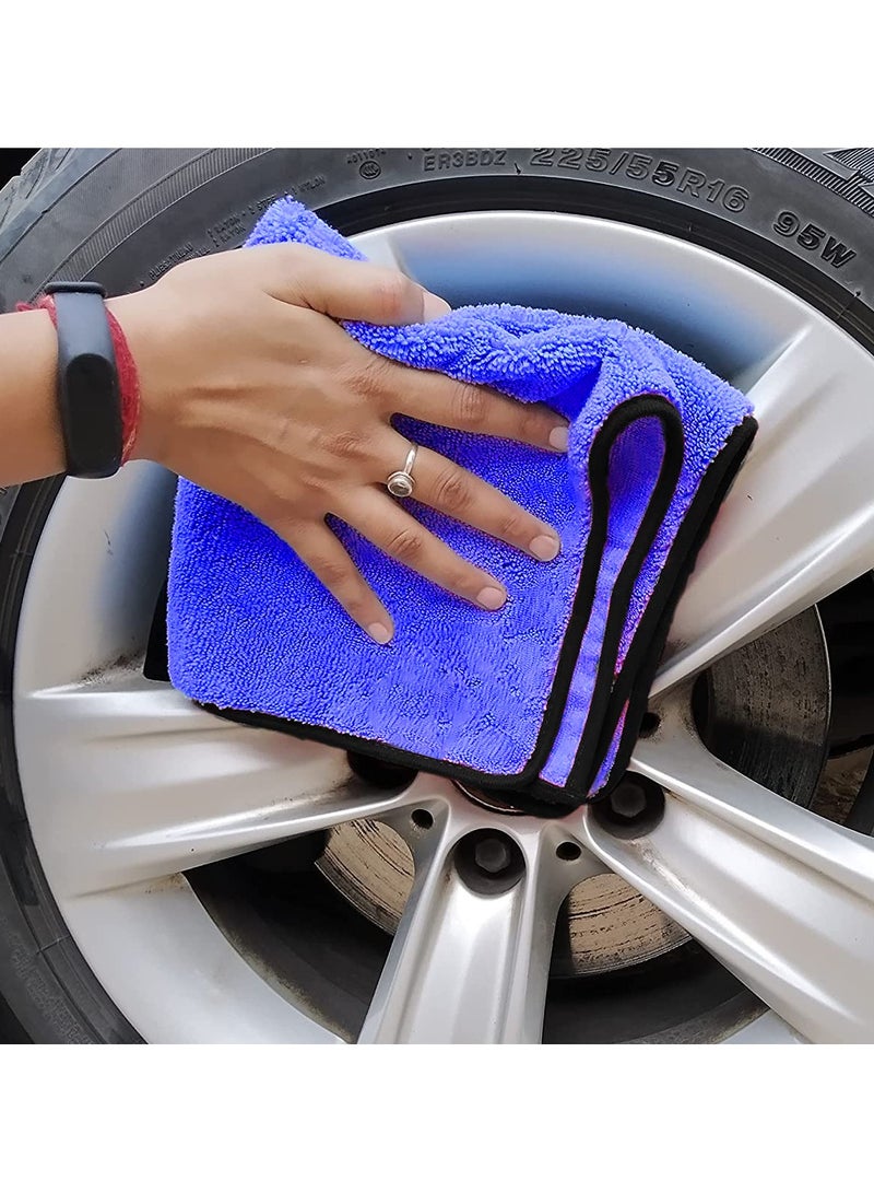 3 اكس ار منشفة تنظيف من الألياف الدقيقة الفاخرة من 3XR، قطعة واحدة، 55×40 سم، قابلة للغسل والتجفيف، خالية من الوبر، فائقة الجودة - Image 4