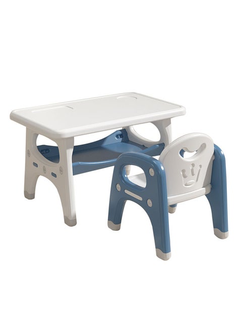 Kids Table and Chairs Set with Built-in Storage Montessori Design for Toddlers, Ideal for Drawing, Dining, Playing, Easy to Clean and Durable