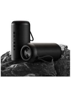 Usams Waterproof Bluetooth Wireless Speakers Long Endurance IPX6 Waterproof TF Card AUX Portable Outdoor Speaker Black  - Image 2