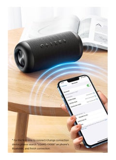 Usams Waterproof Bluetooth Wireless Speakers Long Endurance IPX6 Waterproof TF Card AUX Portable Outdoor Speaker Black  - Image 4