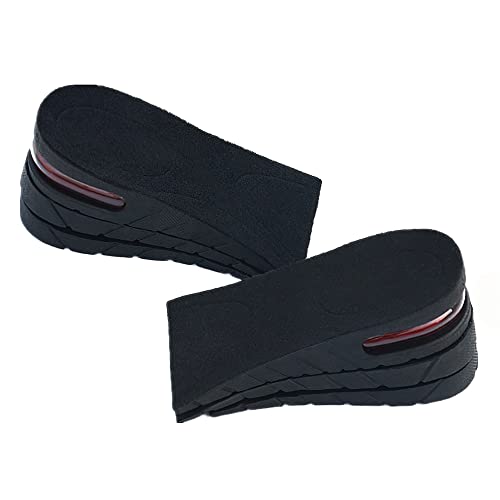 QUXIANG Height Increase Insoles 3-Layer Air up Shoe Lifts Elevator Shoes Insole -6 cm (2.4 inches) Heels Lift Inserts for Men and Women - Image 1