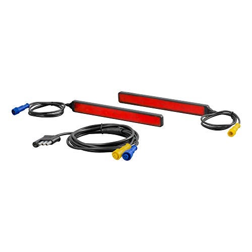 CURT 53201 Auxiliary Automotive LED Light Strips for Hitch Cargo Carrier, Bike Rack, 2-Pack - Image 1