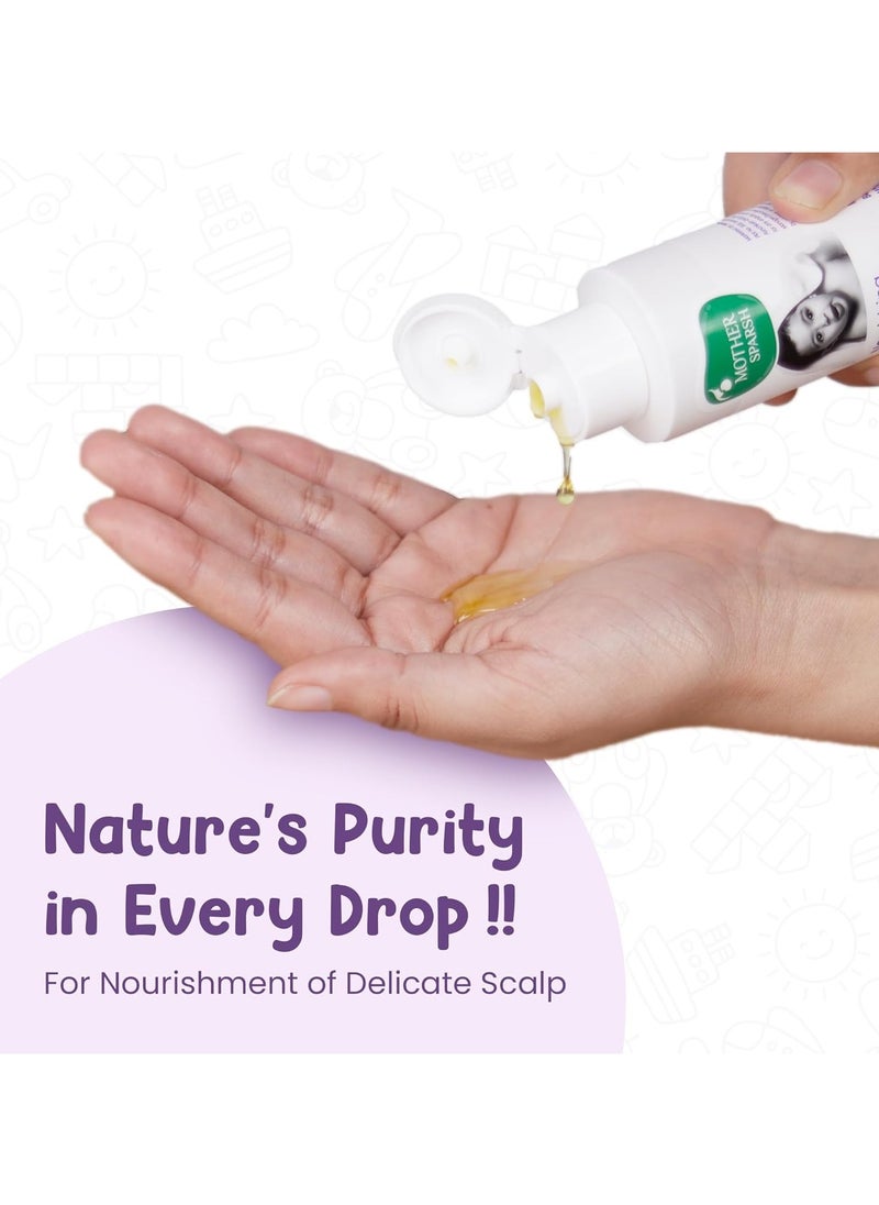 Mother Sparsh Ayurvedic Baby Hair Oil with 21 Herbs and Oils for Babys Tender Scalp and Hair 100 ML  - Image 2
