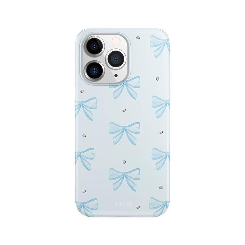 MS Protective Case, White Film, Drop Protection, Bow Design, Shockproof Cover for iPhone 12 Pro - Image 1