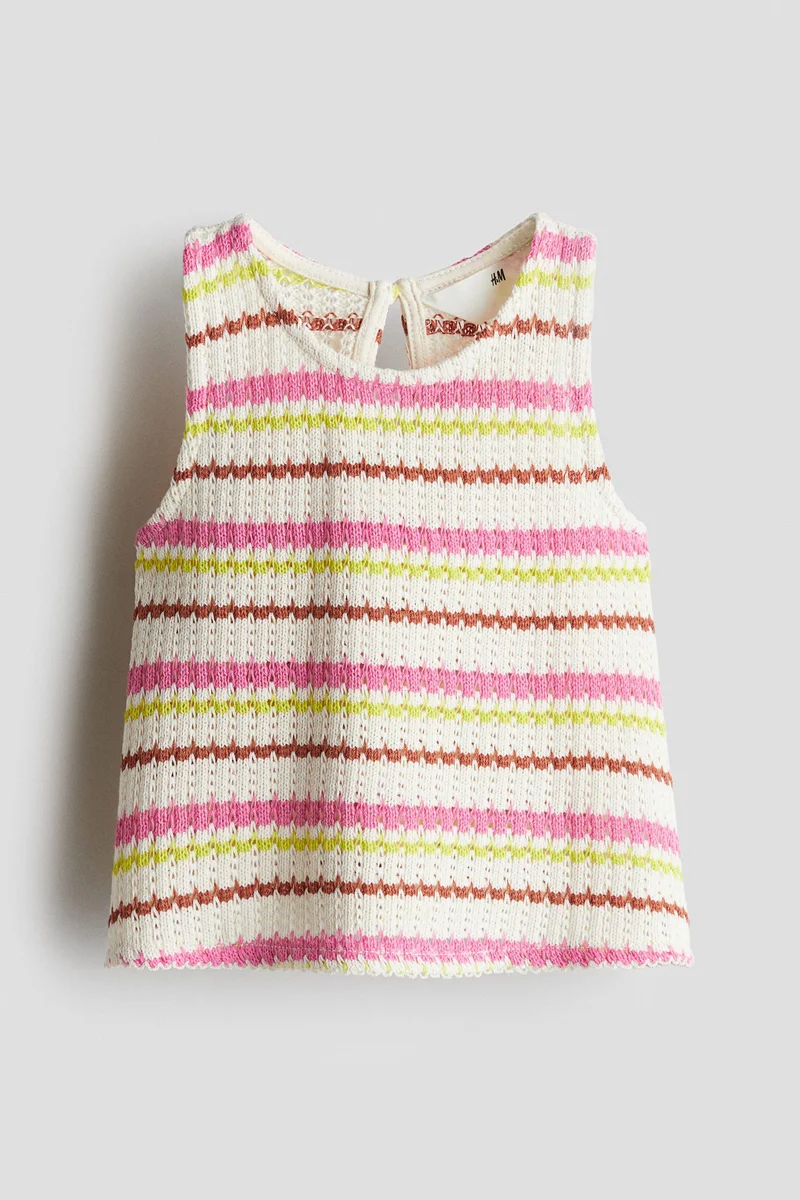 H&M Textured-knit vest top