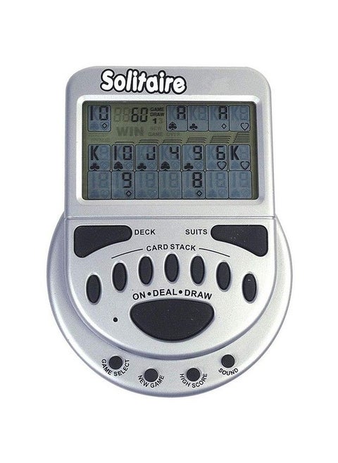 Mega Screen Handheld Solitaire Game Klondike Style Video Play For Ages 8+