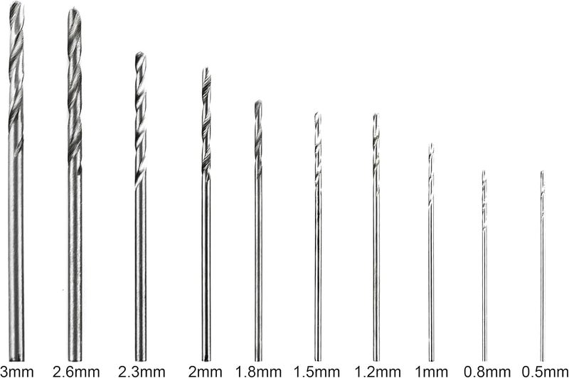Bastex Precision Pin Vise Hand Drill with Twist Bits - Set of 11 Pieces. Great for models and Hobby. - Image 3