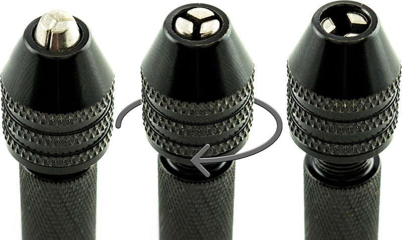 Bastex Precision Pin Vise Hand Drill with Twist Bits - Set of 11 Pieces. Great for models and Hobby. - Image 4