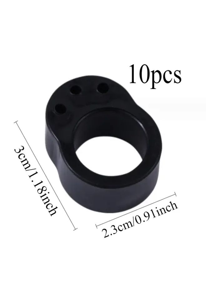 10pcs Black Rubber Door Handle Protectors And Stoppers Easy Installation - Image 3