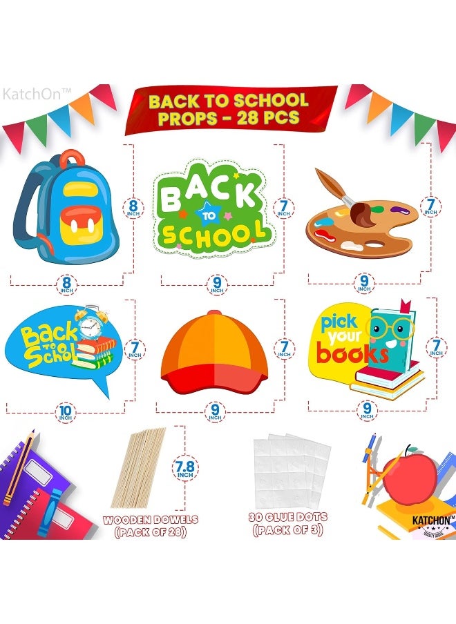 KATCHON KatchOn, Back to School Photo Booth Props - Pack of 28  - Image 3
