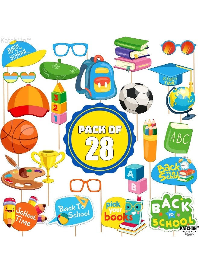 KATCHON KatchOn, Back to School Photo Booth Props - Pack of 28  - Image 2