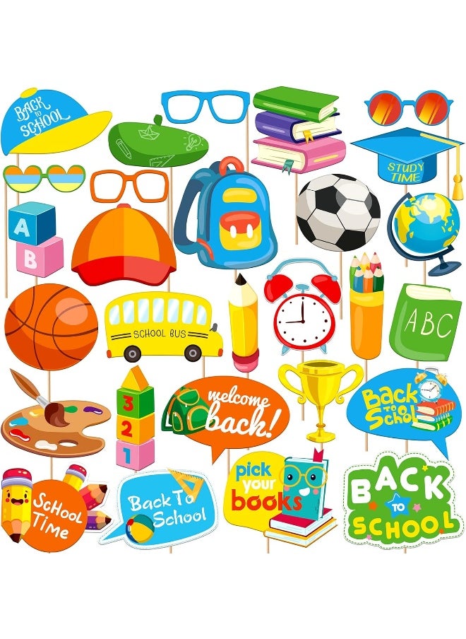 KATCHON KatchOn, Back to School Photo Booth Props - Pack of 28  - Image 1
