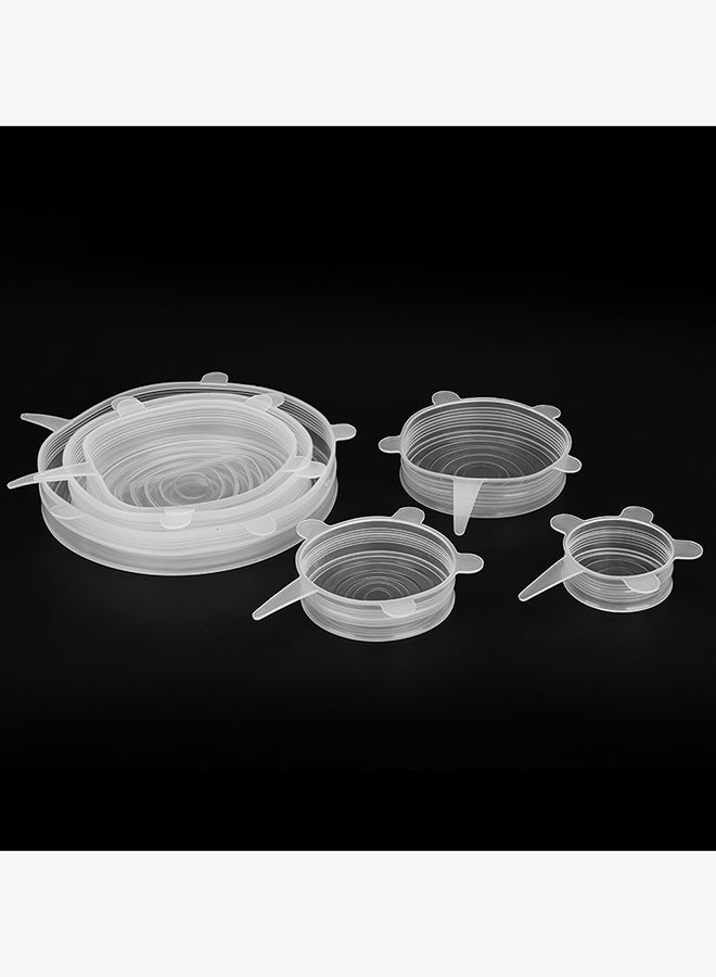 6-Piece Stretchable Silicone Lids Clear 6-Piece - Image 5