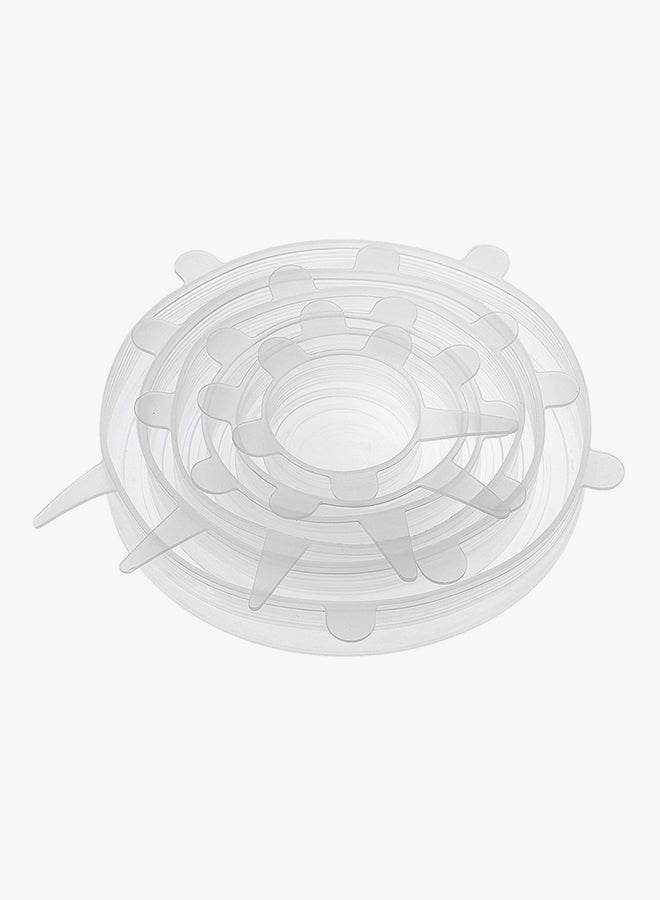 6-Piece Stretchable Silicone Lids Clear 6-Piece - Image 2