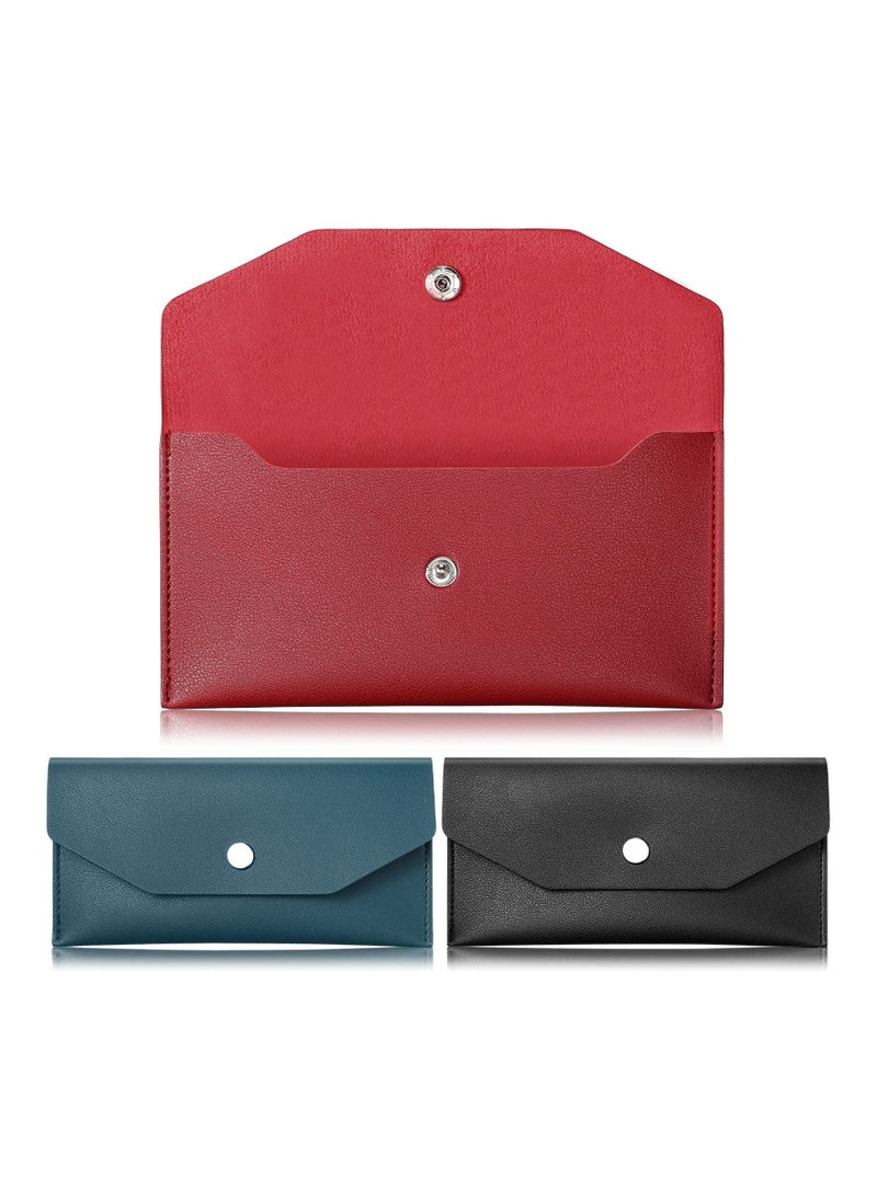 📩What you will receive: you will get 3 pieces of PU leather cash envelopes in different colors; Sufficient quantity and stylish colors will meet your daily needs and replacements