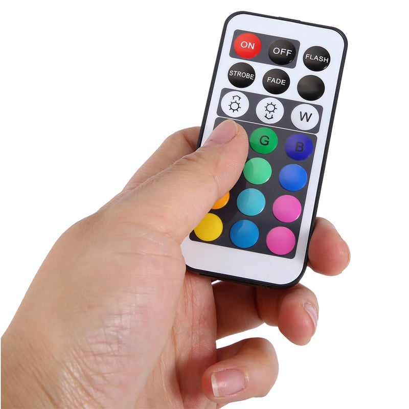 LED Light: 100% High-Quality Plastic - Adjustable Brightness RGB Lighting Remote Control for Home Bars Restaurants - Image 2