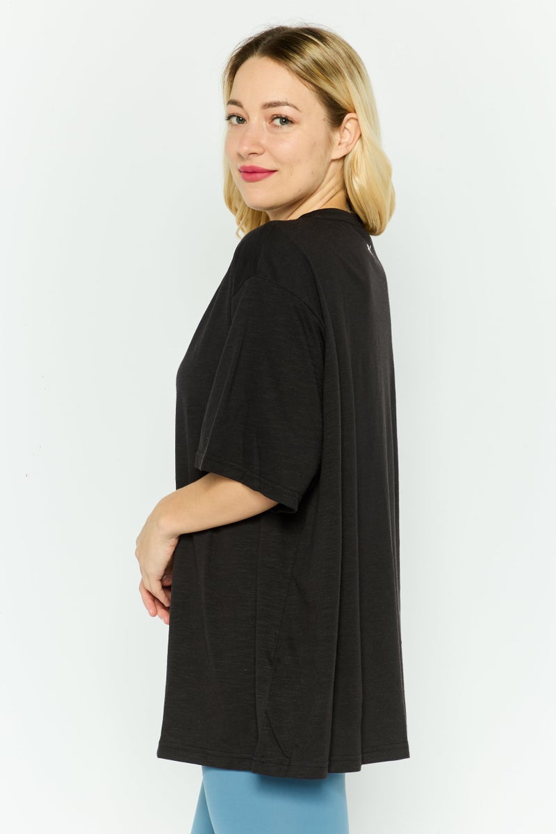 PUMA Women Sportswear Fit Short Sleeve Training T Shirt, Black - Image 4